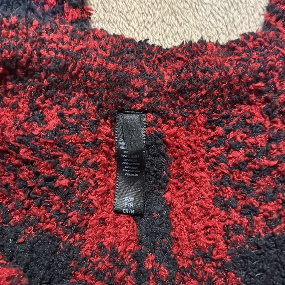 Skims Set  NWT Cozy Brick Buffalo Check Textured Hoodie & Jogger Set - Picture 5 of 16